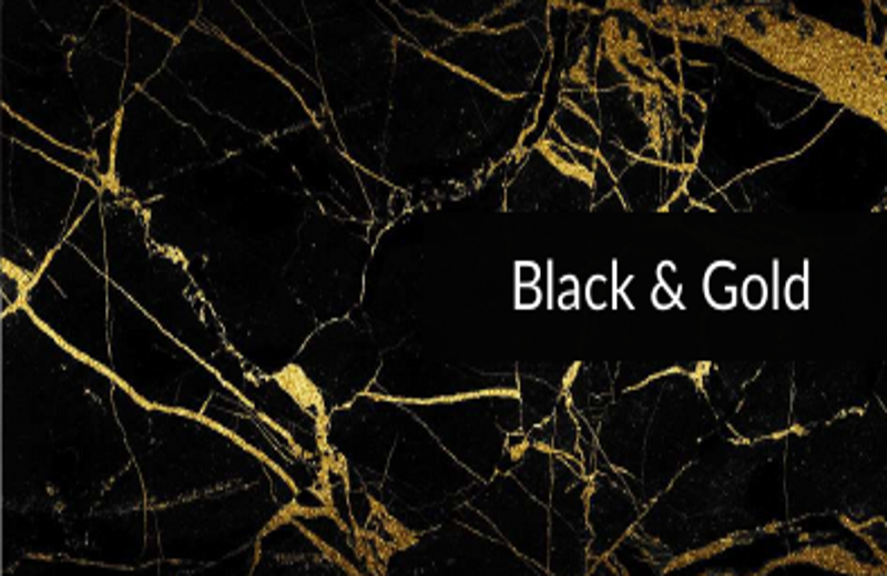 Black & Gold natural stone sample